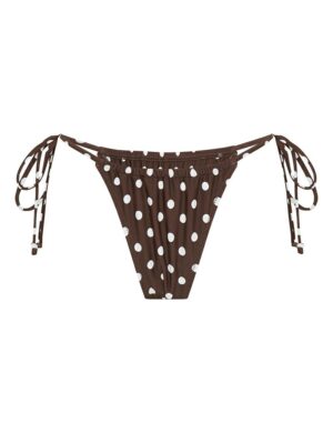 Vacay Swimwear Rio Bottom Choc Polka