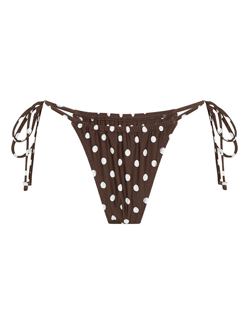 Vacay Swimwear Rio Bottom Choc Polka