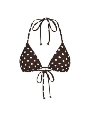 Vacay Swimwear Rio Top Choc Polka