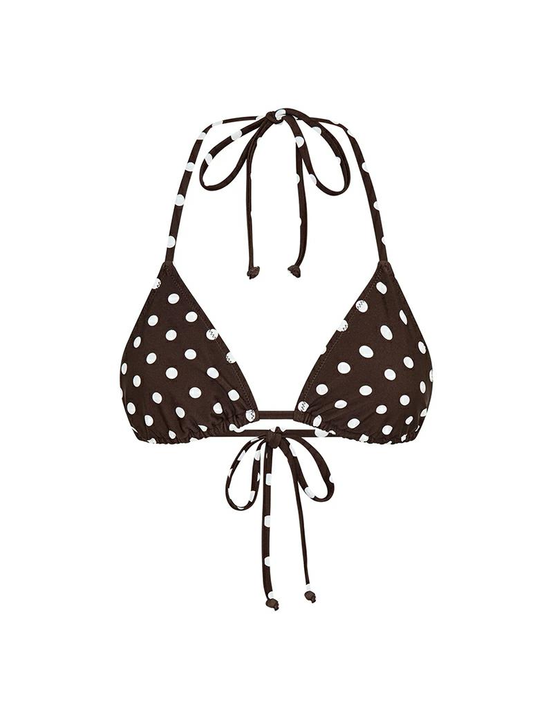 Vacay Swimwear Rio Top Choc Polka