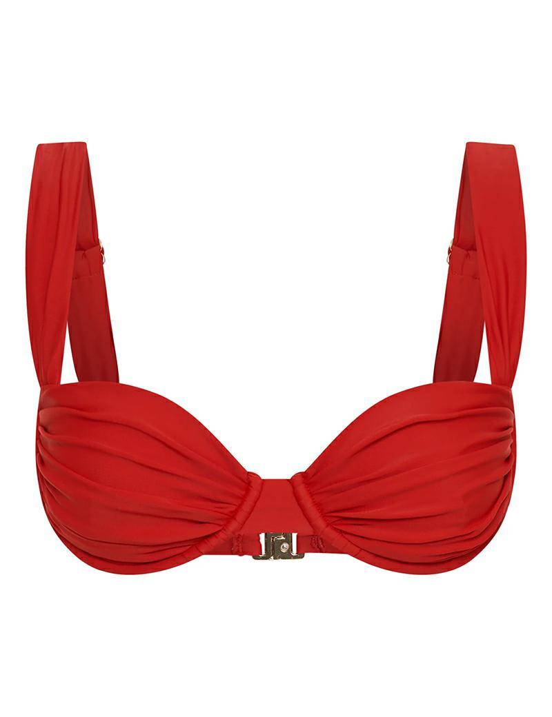 Vacay Swimwear Rhodes Top Red