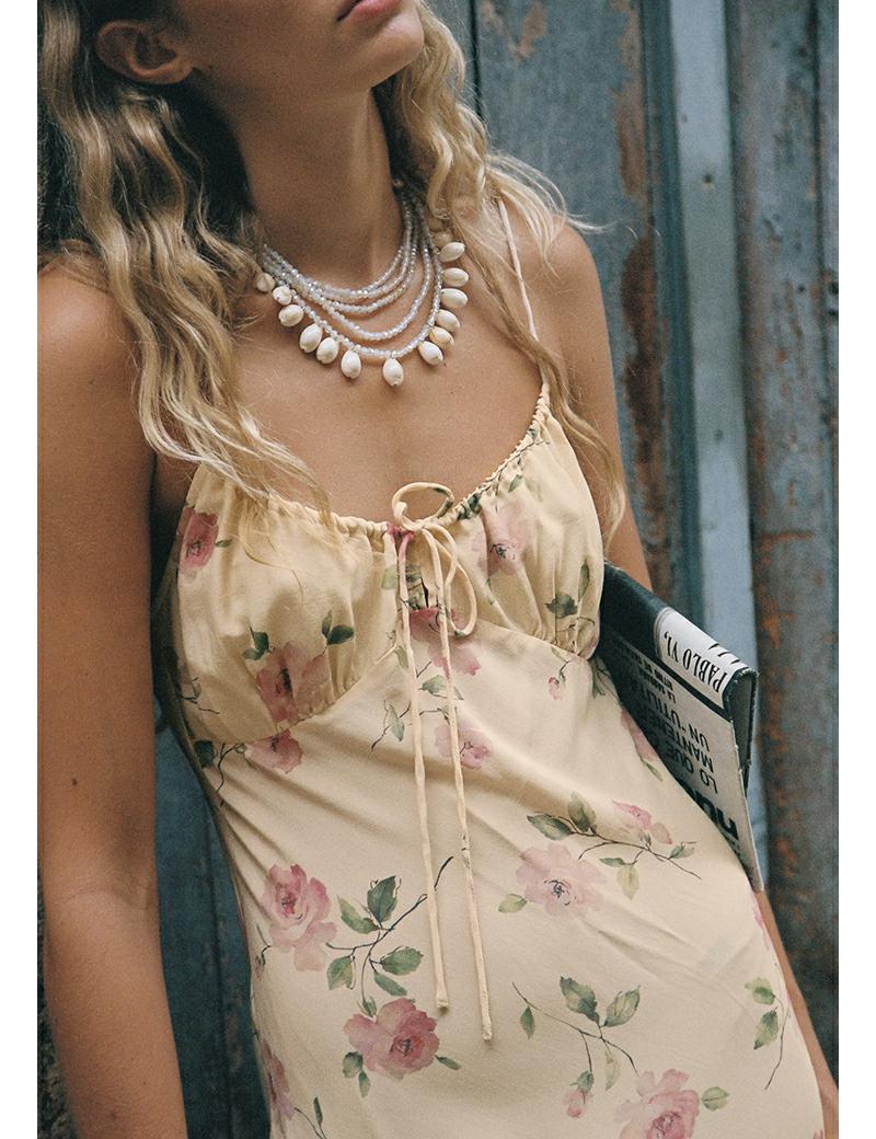 Auguste Anne Tie Slip Maxi Dress