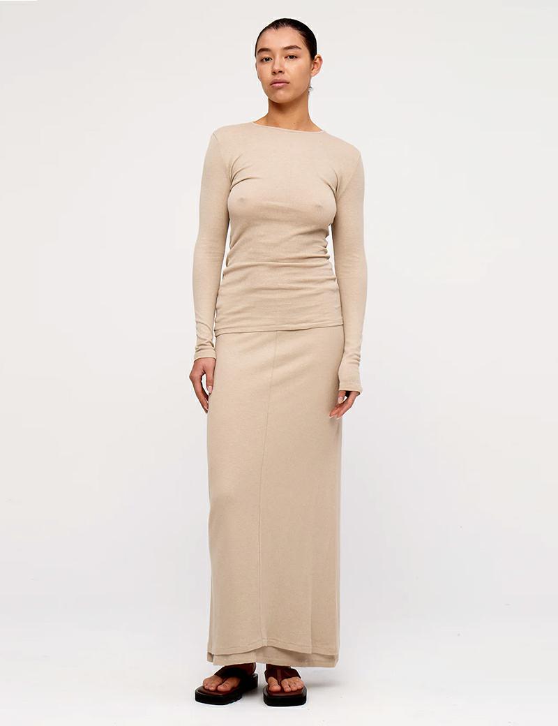 Zulu & Zephyr Husk Ls Rib Top Husk