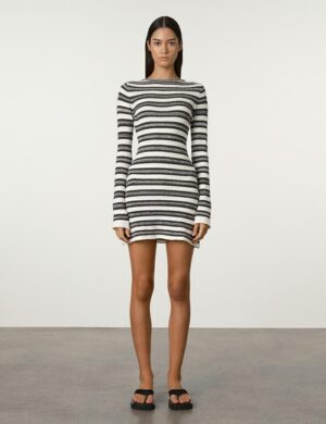 Zulu & Zephyr Marle Stripe Mini Knit Dr