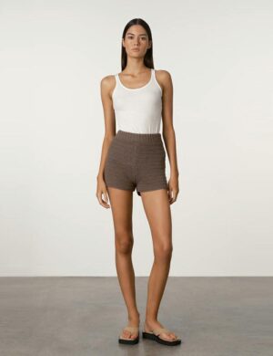 Zulu & Zephyr Carob Lattice Knit Short