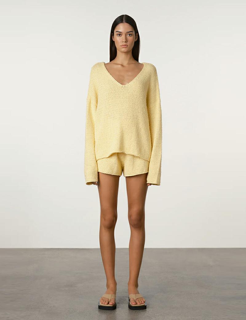 Zulu & Zephyr Textured Kn Jumper Butter