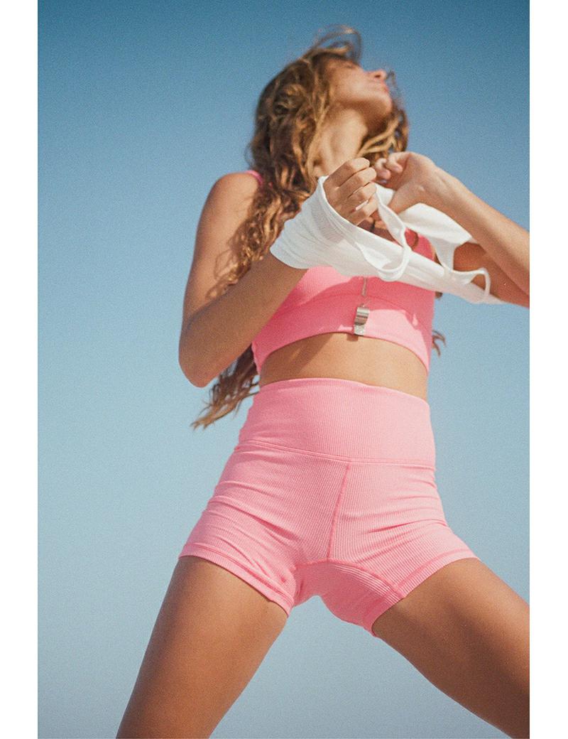 Zulu & Zephyr Waffle 4 in Short Pink