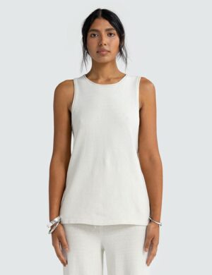 Ortc Holly Knit Tank Chalk