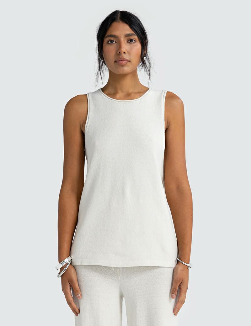 Ortc Holly Knit Tank Chalk