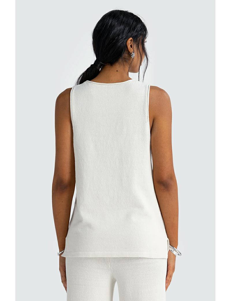 Ortc Holly Knit Tank Chalk