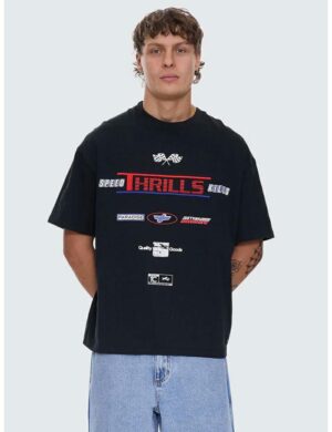 Thrills Rapid Fire Os Tee Black
