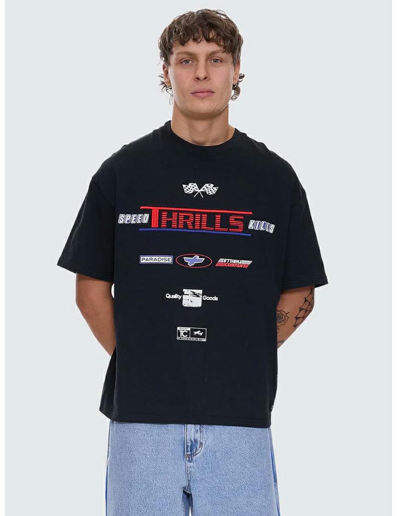 Thrills Rapid Fire Os Tee Black