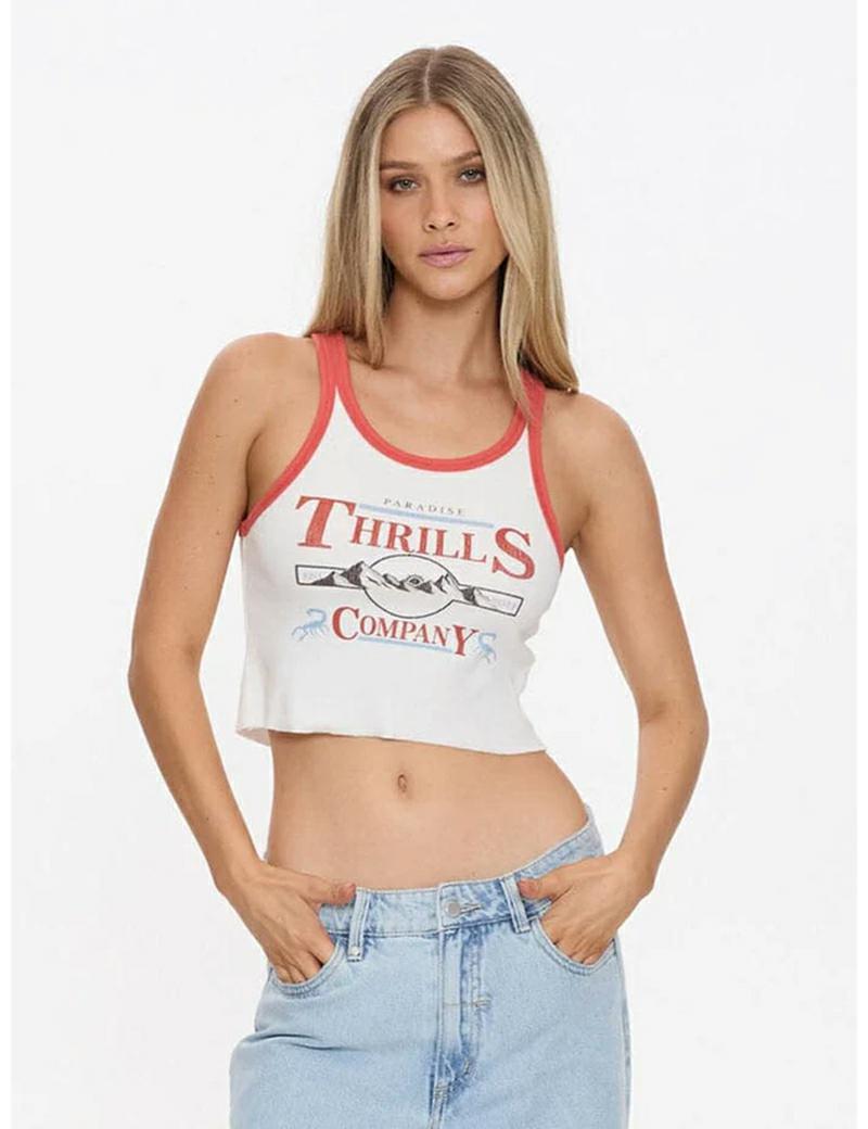 Thrills Touch the Sky Tank Wht