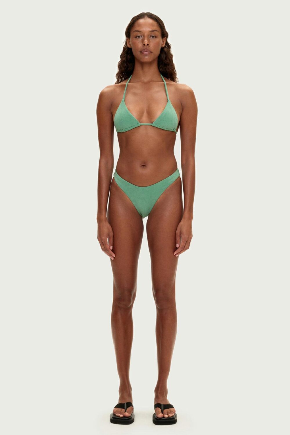 Zulu & Zephyr Towelling Tri Top Green