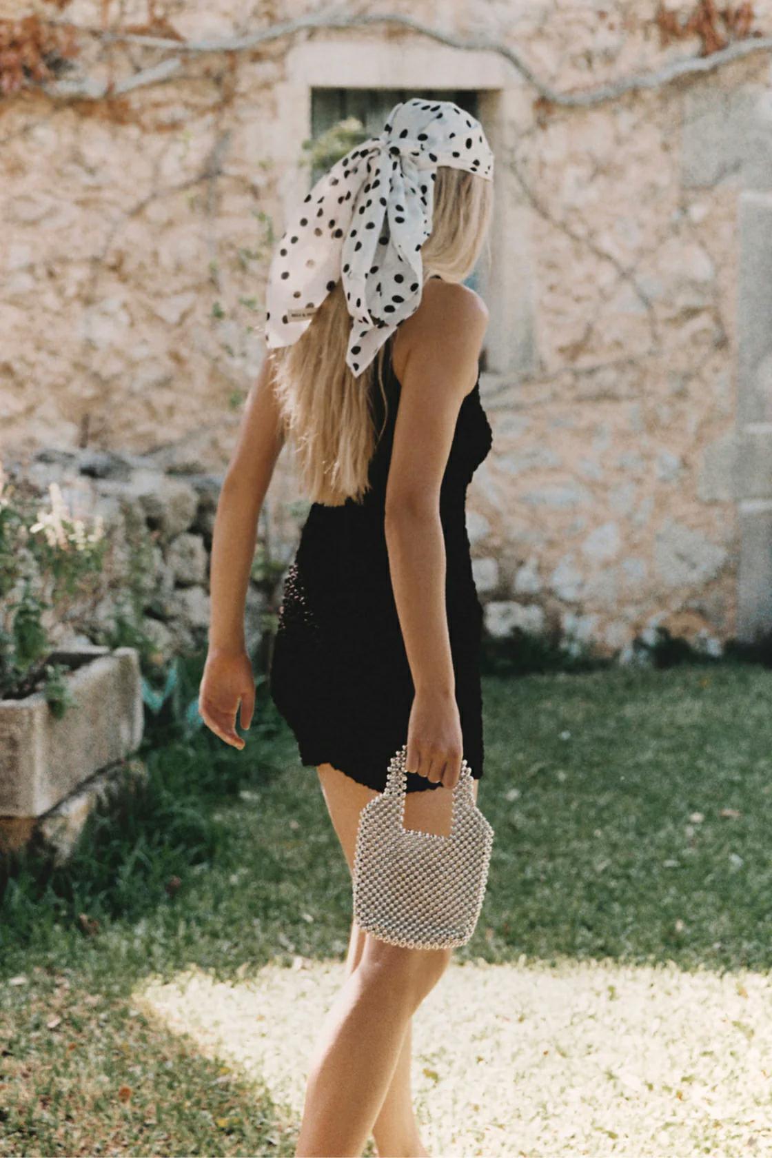 Zulu & Zephyr Crinkle Knit Mini Black