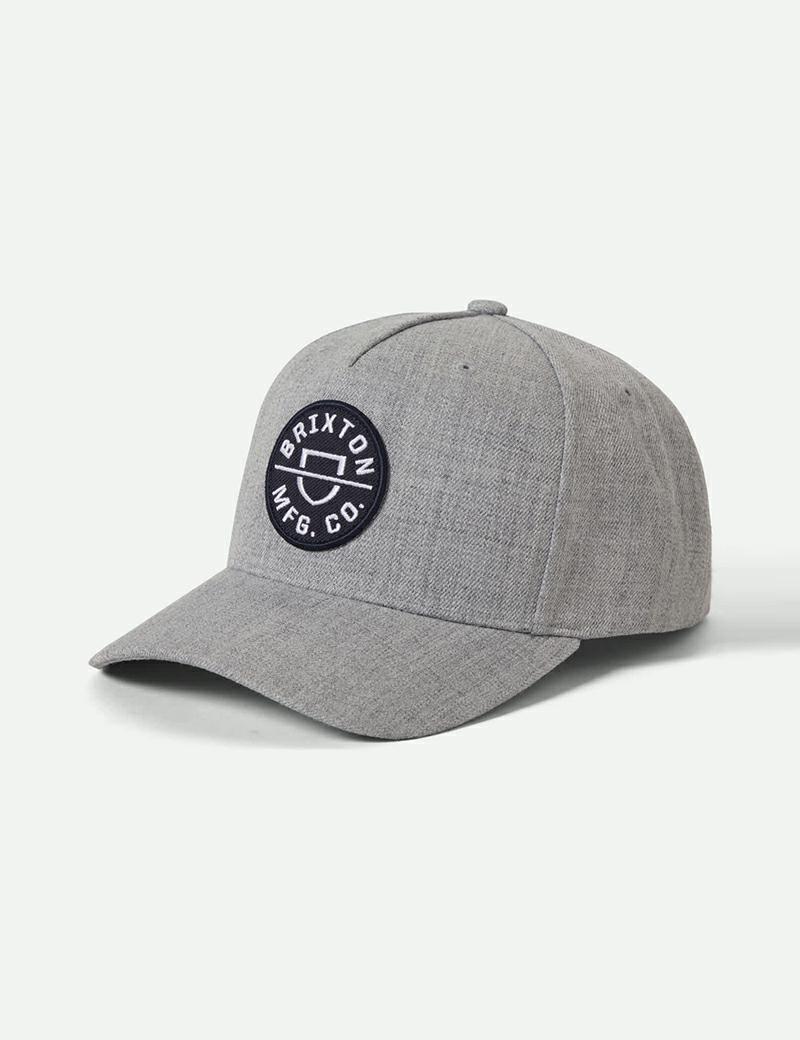 Brixton Crest Snapback Grey