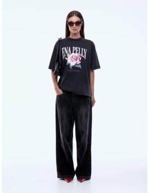 Ena Pelly Ep Rose Tee Black