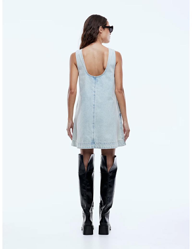 Ena Pelly Annie Denim Dress Light
