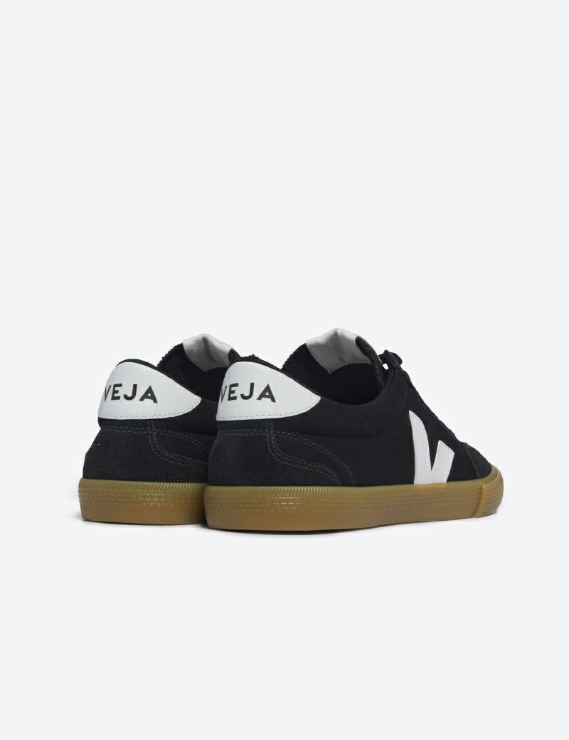 Veja Volley Canvas Black White