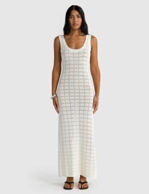 Ortc Melia Geo Knit Dr Chalk