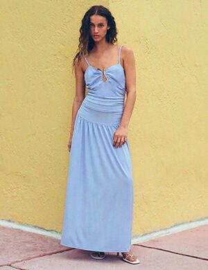 Minkpink Bianca Drop Maxi Dress Bl