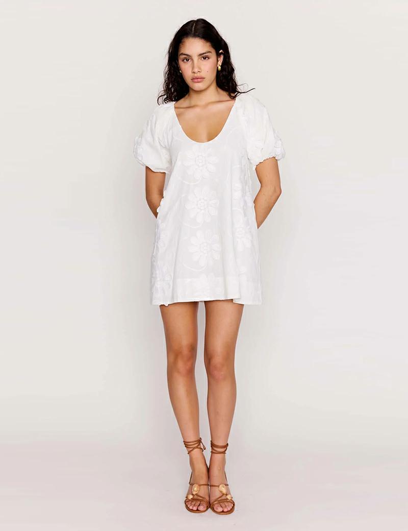 Minkpink Alessia Smock Mini Whitee