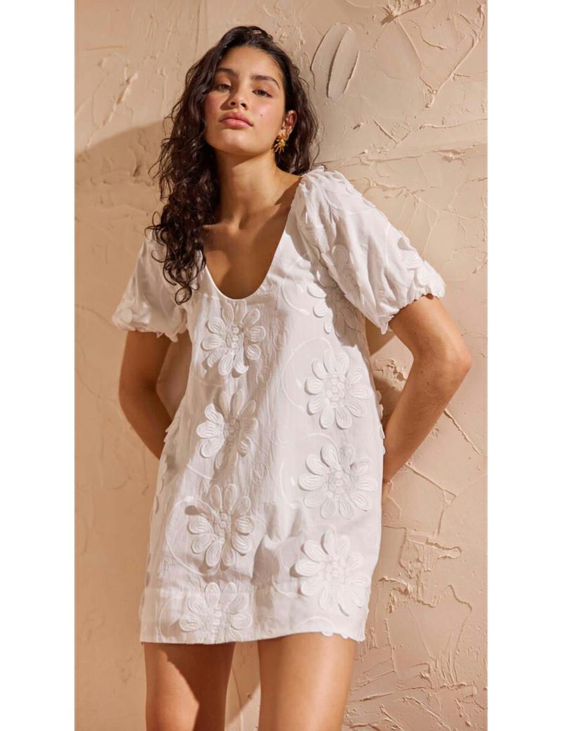 Minkpink Alessia Smock Mini Whitee