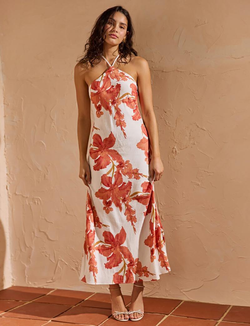 Minkpink Isla Halter Maxi Dress