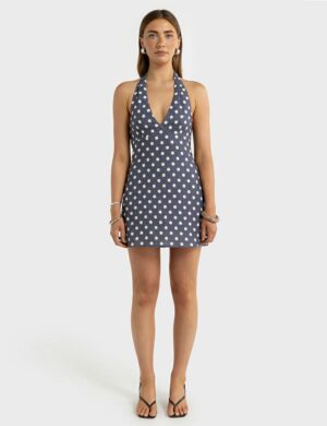 Ortc Rosa Mini Dress Blue Pol