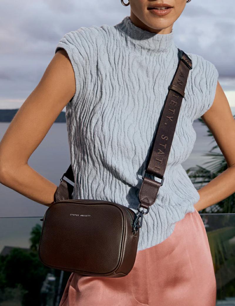 Status Anxiety Plunder Webbed Strap Cocoa