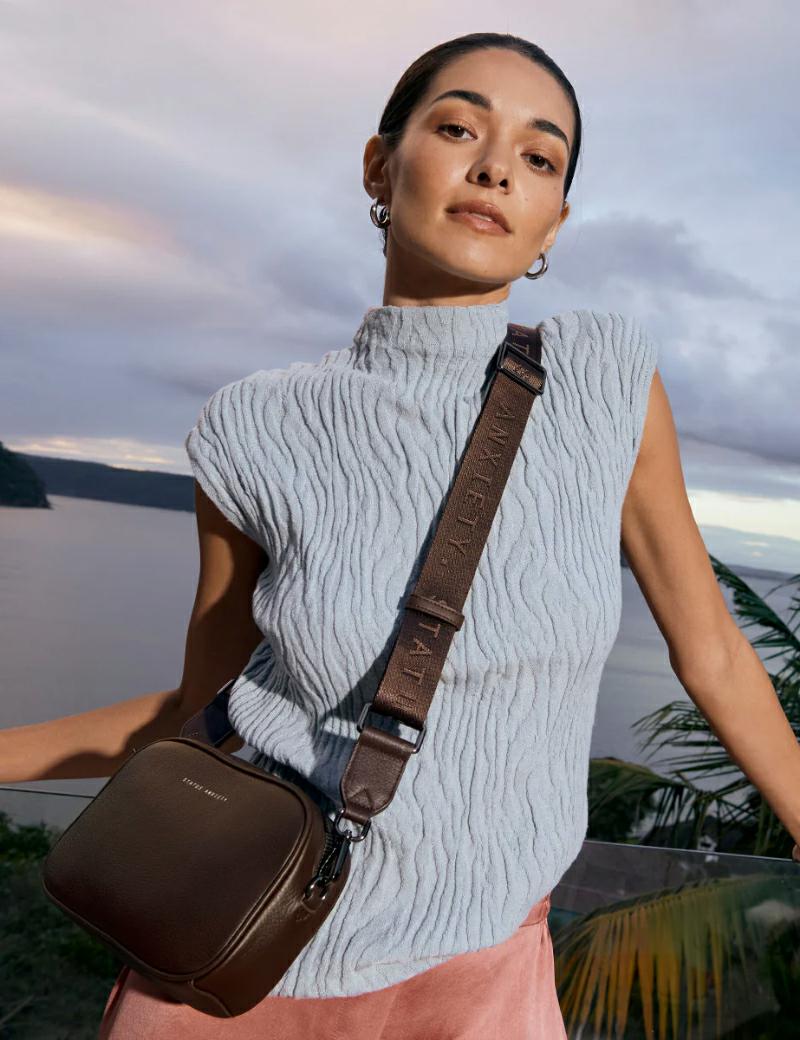 Status Anxiety Plunder Webbed Strap Cocoa