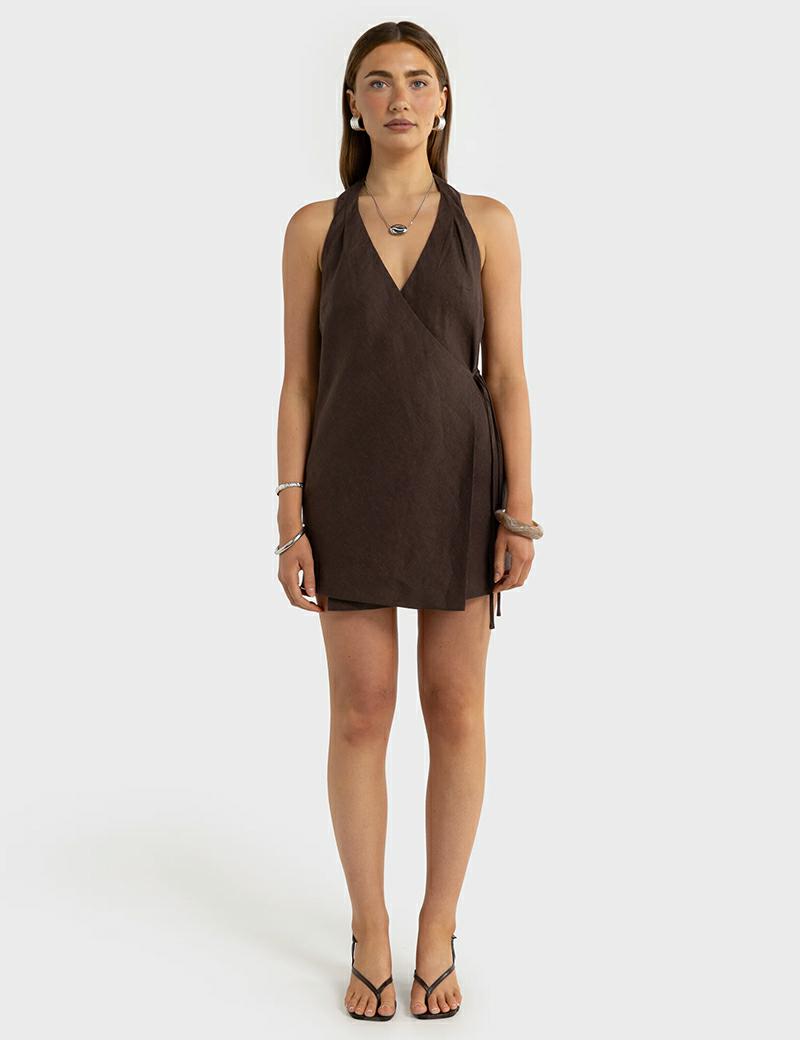 Ortc Elise Linen Wrap Carob