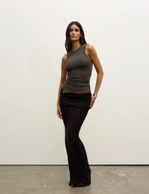 Bayse Brand Lana Rouched Tank Smoke