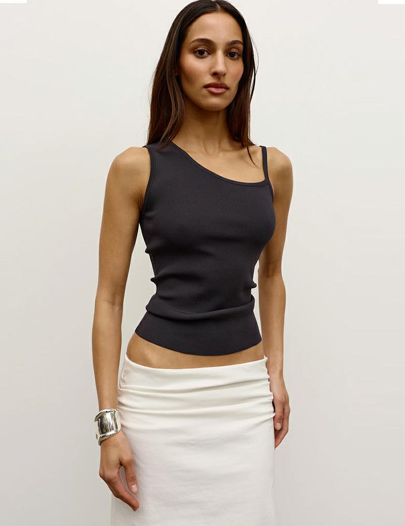 Bayse Brand Attard Knit Top Slate