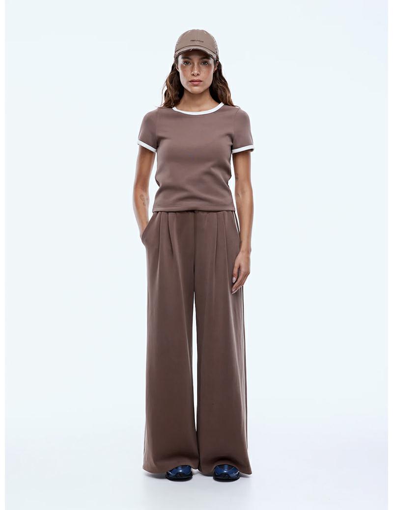 Ena Pelly Elly Fitted Tee Mocca