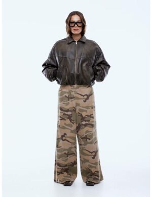 Ena Pelly Mari Leather Jacket Mocca