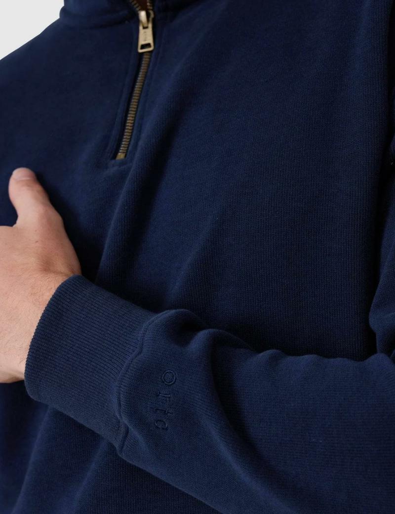 Ortc Kellock Rib Qtr Zip Navy