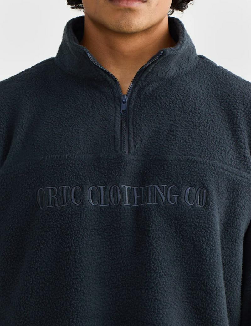 Ortc Sherpa Logo Qtr Zip Black