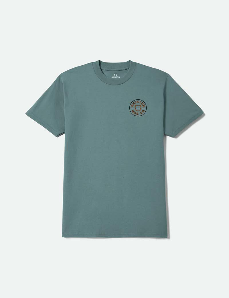 Brixton Crest Ii Ss Tee Ocean