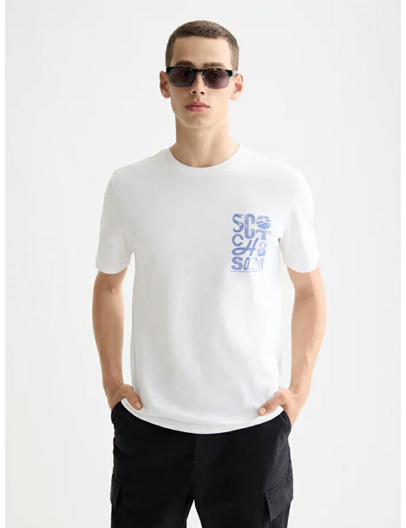 Scotch & Soda Reg Fit Chest Logo Tee