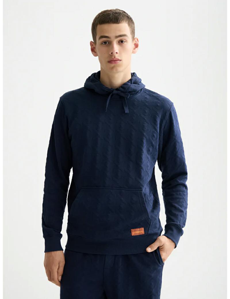 Scotch & Soda Jacquard Terry Hoodie