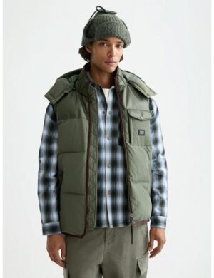 Scotch & Soda Hooded Puffer Vest Thyme