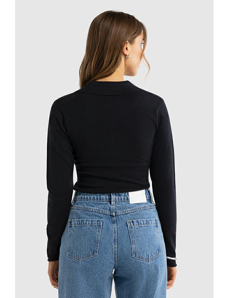 Ortc Kingston Knit Polo Black