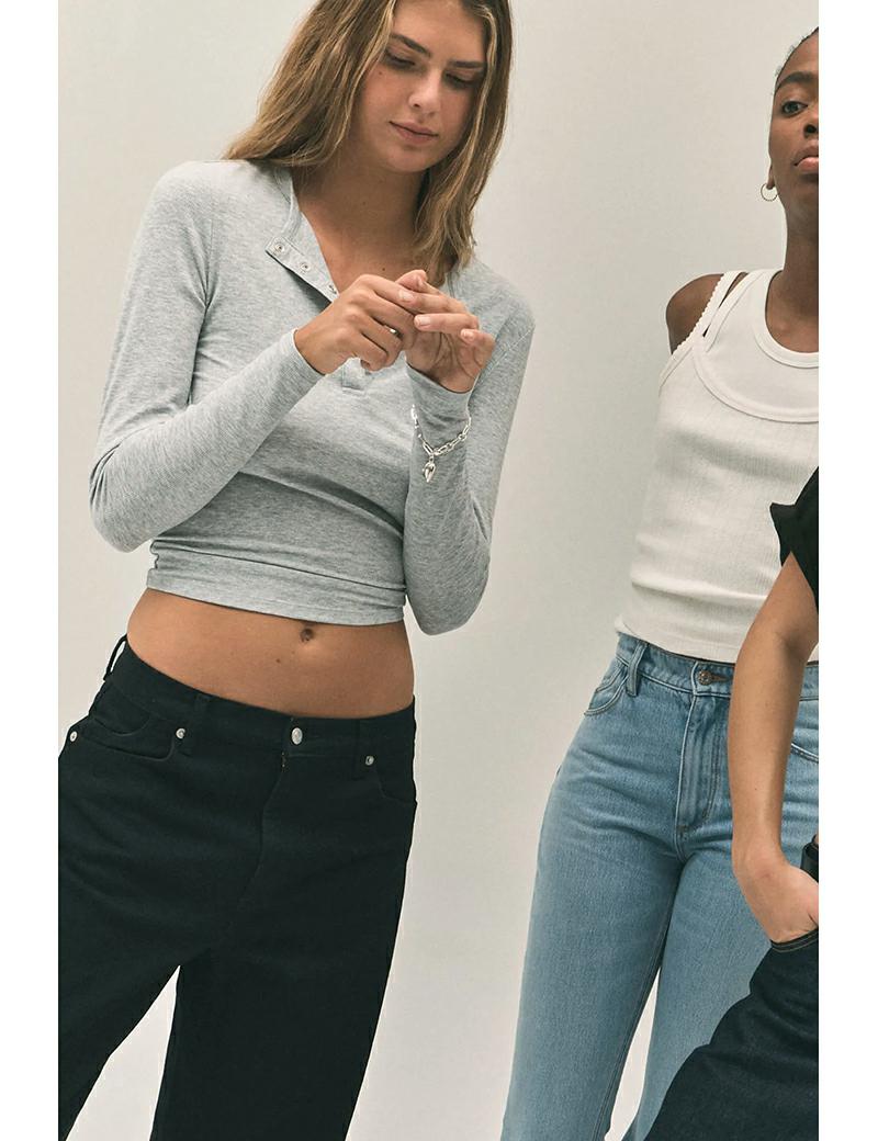 Rollas Studio Henley Ls Top