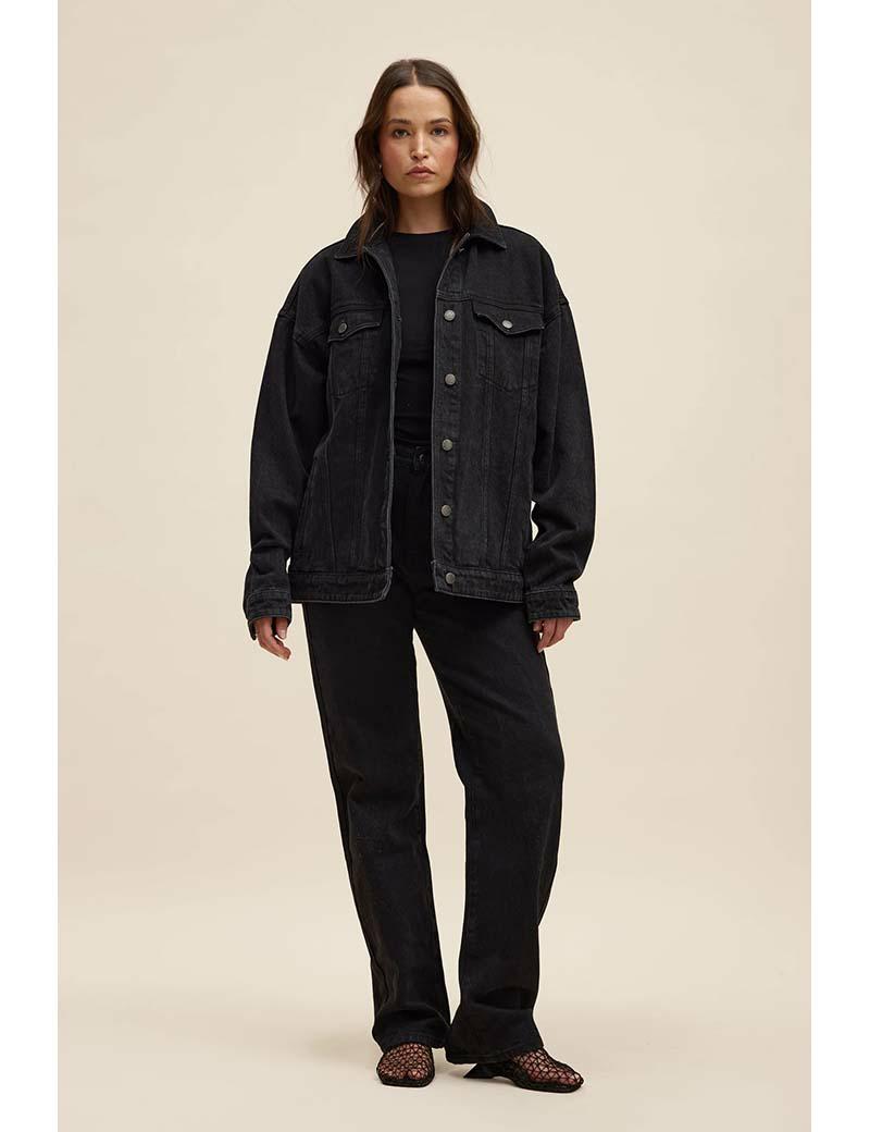 Ortc Willow Os Denim Jkt Black