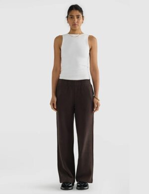 Ortc Ava Wide Leg Pant Carob