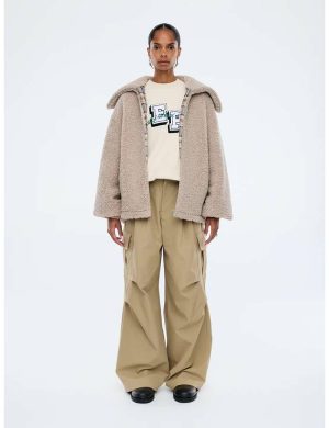 Ena Pelly Tina Teddy Jacket Birch