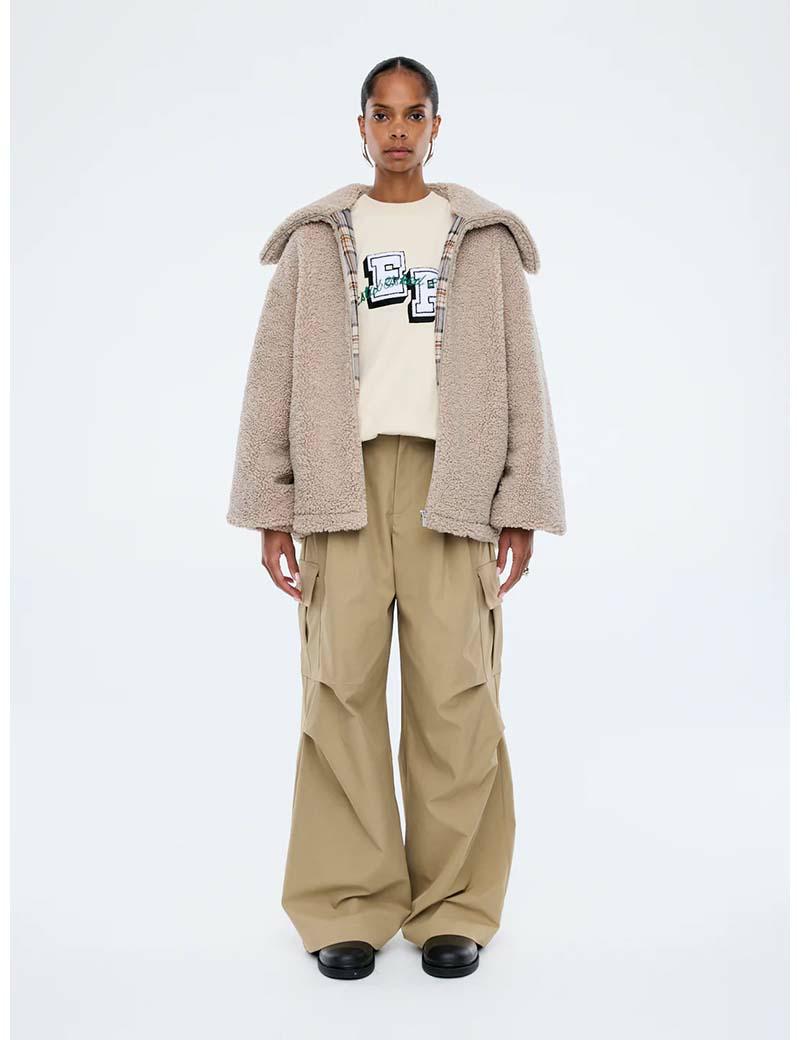 Ena Pelly Tina Teddy Jacket Birch