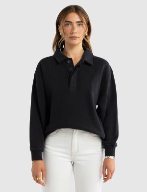 Ortc Ava Monogram Polo Black