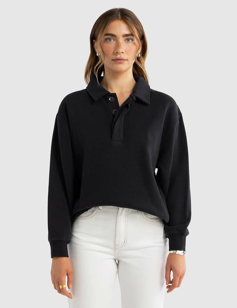 Ortc Ava Monogram Polo Black